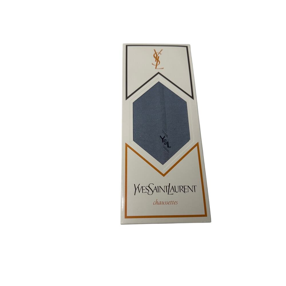 Yves Saint Laurent (YSL) Dress Socks Gift Set (Blue, Gray, Black) - Picture 8 of 16